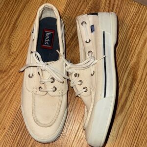 Keds Women's size 8 UK 39 Cream Canvas Sneakers shoes